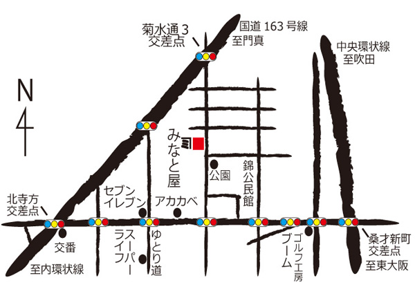 みなと屋地図